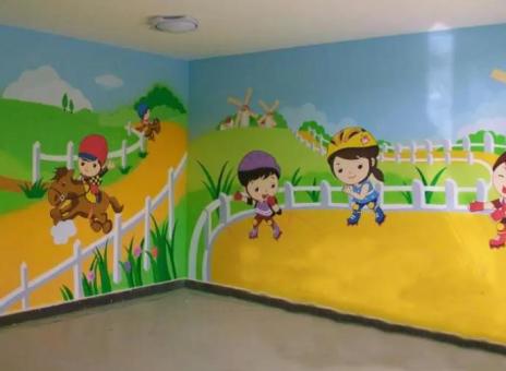 句容幼儿园墙体彩绘制作流程及注意事项